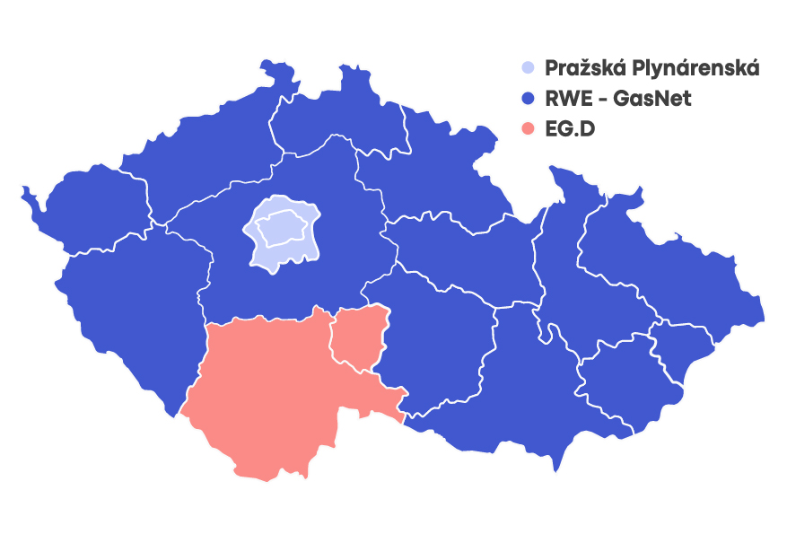 mapa distribučních oblastí pylnu